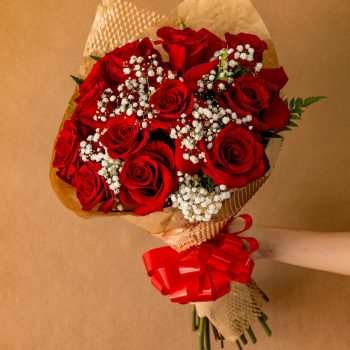 Buquê de Rosas Colombianas Importadas - 12 Rosas