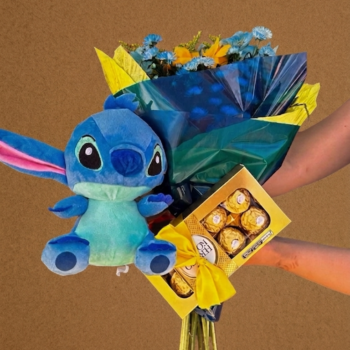 Combo Noite Estrelada com Stitch e Ferrero Rocher