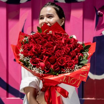 Buquê de Rosas Vermelhas – 50, 70 ou 100 Rosas