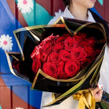 Buquê de Luxo com 50, 70 ou 100 Rosas Colombianas Importadas