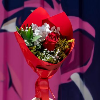 Buquês de Rosas Nacionais – Buquê de 1 Rosa Nacional
