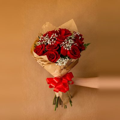 Buquê de Rosas Colombianas Importadas - 10 Rosas