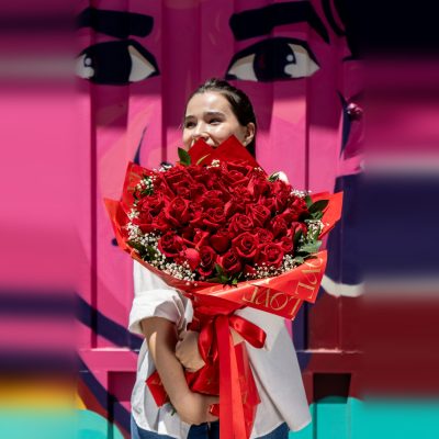 Buquê de Rosas Vermelhas – 50, 70 ou 100 Rosas
